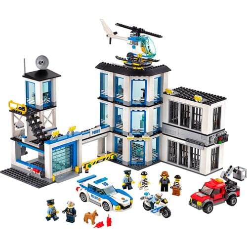 10660 City Police Chase Thief Police Station 60141 Puzzle Childrens Building Block Toy Gifts