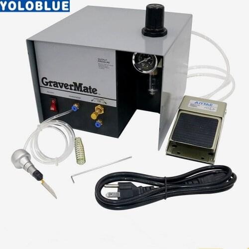 110/220v Pneumatic Impact Engraving Machine GraverMate Jewelry Engraver Single Ended