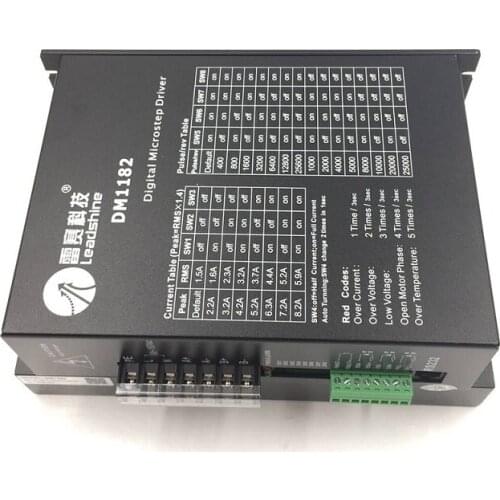 2 phase 2.2~8.2A 60~130VAC Leadshine Digital Microstep Driver CNC Stepper Drive DM1182