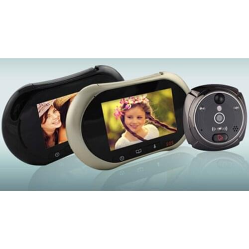 3.7 Inch Wi-Fi peephole viewer 2MP APP Remote Control WIFI Doorbell With SOS Function