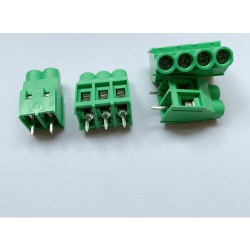 5pcs KF635 6.35MM 7.62MM 9.5MM Screw PCB Terminal Block Connector Pitch 2P 3P 4P 5P 6P 7P 8P 300V 30A Screw Terminal