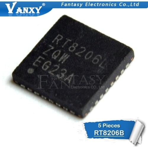 5PCS RT8206B RT8206BGQW QFN RT8206