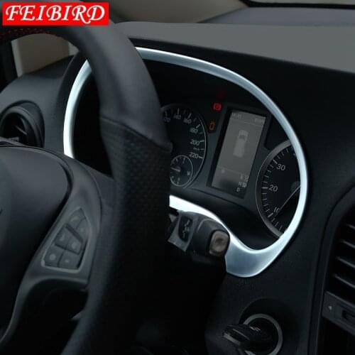 Auto Accessory Dashboard Instrument Panel Screen Frame Cover Trim ABS Fit For Mercedes Benz Vito W447 2014 - 2018 Matte