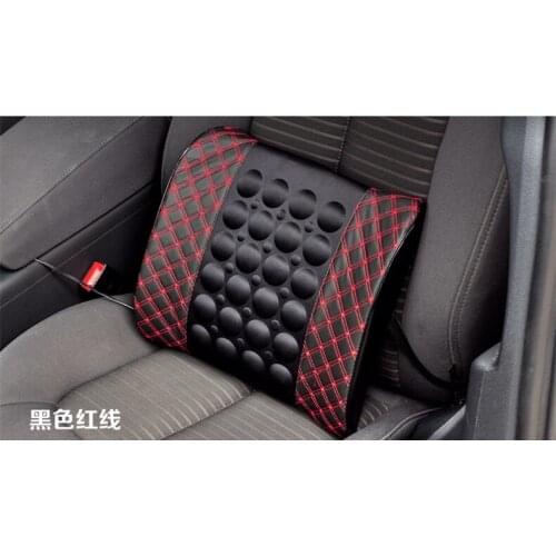 Automobile electric massage waist by vehicle headrest of vehicle waist massage seat cushion against lumbar cushion protection