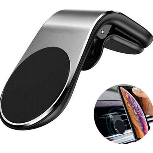 360 Degree Rotation Car Air Vent Metal Strong Magnetic Phone Holder Mount Clip for IPhone 12 Pro Max Xiaomi Universal Auto Stand