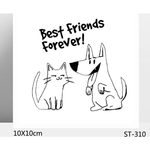 AZSG Best Friend Forever Clear Stamps/Seals For DIY Scrapbooking/Card Making/Album Decorative Silicone Stamp Crafts