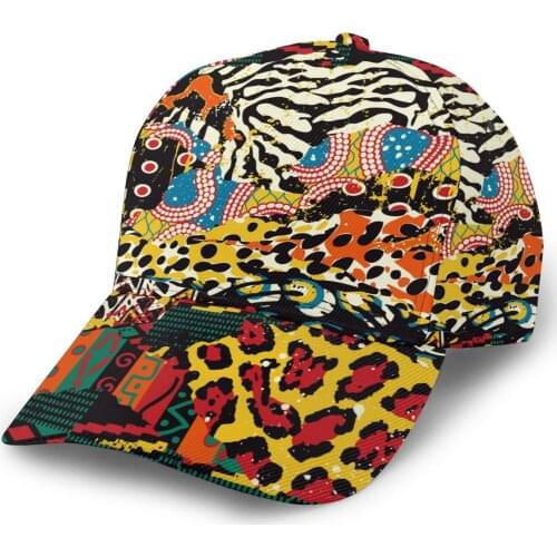 Traditional African Wild Animal Skins Baseball Cap women men snapback caps Classic Style hat Casual Sport Outdoor cap