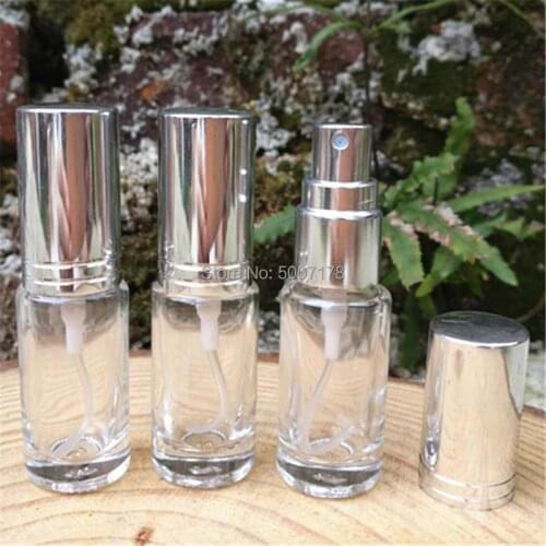 10/30/50pcs 5ml Refillable Perfume Spray Bottle Aluminum Spray Atomizer Mini Travel Cosmetic Container Perfume Bottle Empty