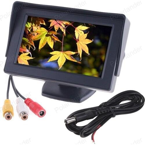 Camerafor Camera DVD VCR 4.3 inch LED backlight display car rear view monitor car monitor car parking monitor LCD Car Monitor