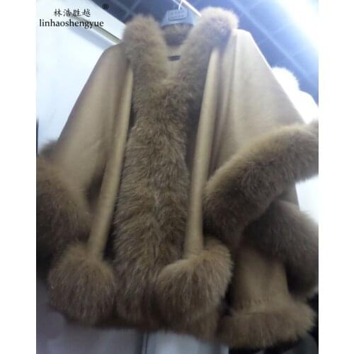 Linhaoshengyue The Fox Collar Cashmere Shawl
