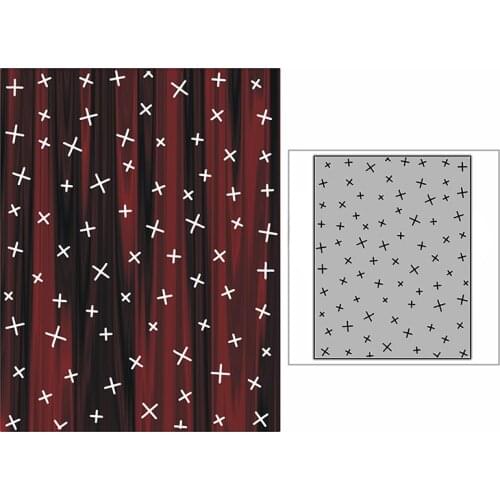 New Spotted Little Cross Background Plate Craft Embossing Mold 2021 Metal Cutting Dies for DIY Scrapbooking Album Card Making