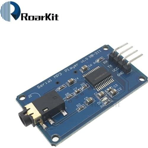 YX5300 UART Control Serial MP3 Music Player Module For Arduino AVR ARM PIC CF Micro SD SDHC Card UART TTL Support MP3 WAV DC3.3V