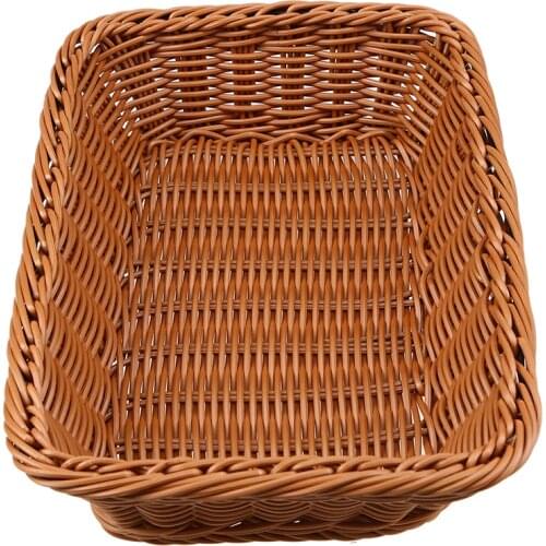 S/M/L/XL Size Rattan Storage Basket Bread Home Storage Organization for Kitchen Vegetables Fruit Snack Container Woven Basket