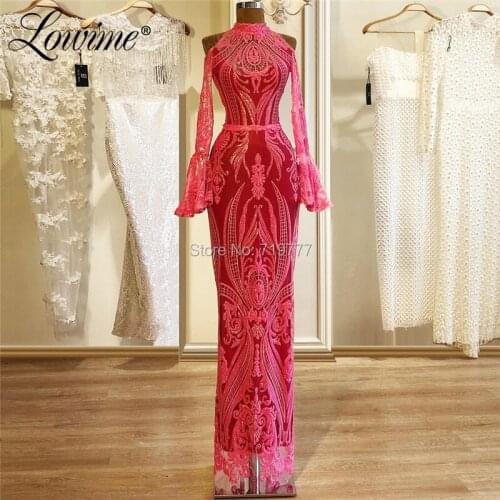 Saudi Arabic Evening Dresses Aibye Formal Party Gown 2019 Robe De Soiree Mermaid Pattern Couture Prom Dress Turkish Islamic Gown