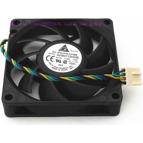 Delta 7015 70*70*15MM 70MM Cooling Fan AFB0712HHB DC12V 0.45A AMD CPU cooling fan 4PIN PWM