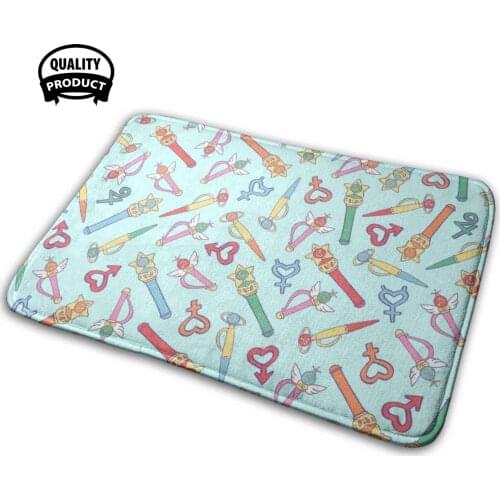 Inner Senshi - Mint Comfortable Door Mat Rug Carpet Cushion Sailor Moon Sailor Venus Sailor Sailor Jupiter Sailor Sailor Moon