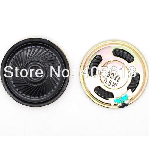 10pcs 32 ohm 0.5W Woofer 40mm diameter Speaker Small Trumpet Loudspeaker thk. 5mm