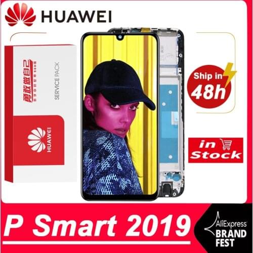 100% Tested 6.21'' 10-Touch Display Replacement For Huawei P Smart 2019 LCD Touch Screen Digitizer Assembly For POT-LX1 L21 LX3