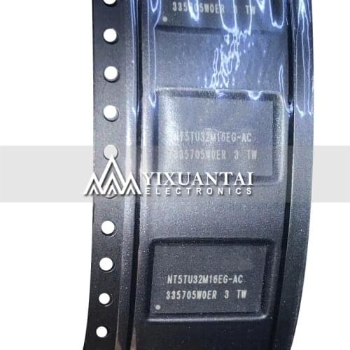 5pcs/lot Free shipping 100% New original NT5TU32M16EG-AC NT5TU32M16EG 512MB flash memory chip DDR2 storage IC BGA