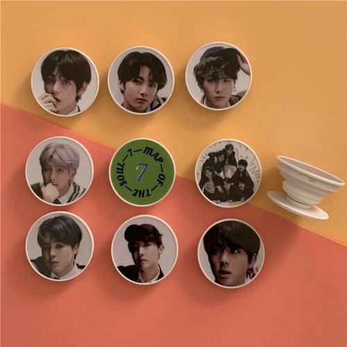 9Pcs/lot Kpop Map Of The Soul 7 Phone Support Holder Bracket Jungkook Jimin RM Suga Jin V Jhope Toy Gift