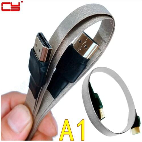 A1 FPV Micro HDMI Mini HDMI 90 degree Adapter FPC Ribbon Flat HDMI Cable Pitch 20pin Plug Connector