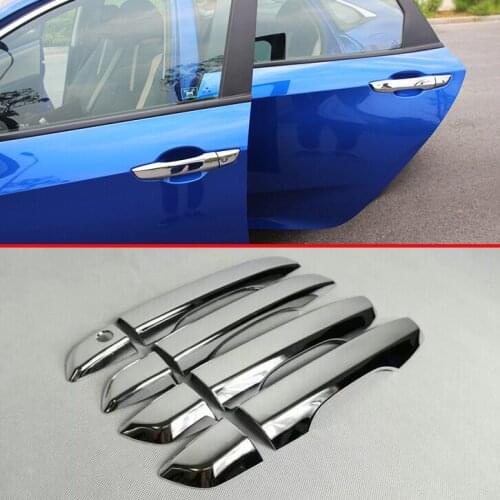ABS Chrome Car Decoration Door Handle Cover Trim Molding For Honda Civic 2016 2017