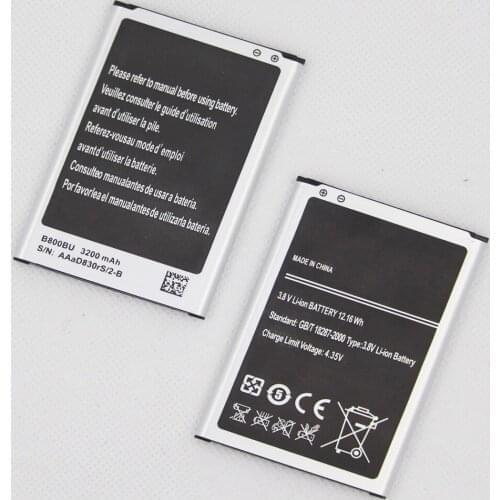 2pcs/lot 3200mAh Phone Battery For Samsung Galaxy Note 3 N9000 N9005 N7200 Battery Replacement Mobile Batteries