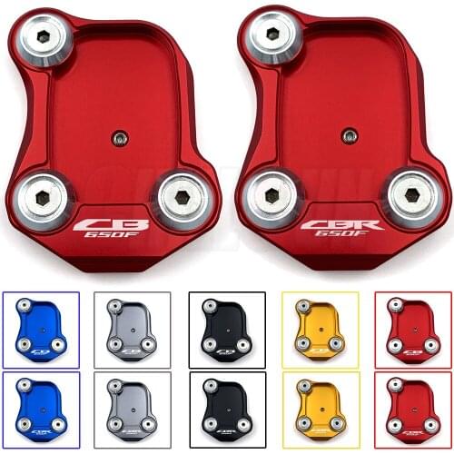 Motorcycle Accessories Side Stand Enlarger Kick Stand Extension Plate Enlarge Pad For HONDA CB650F CBR650F 2014-2020 2018 2019