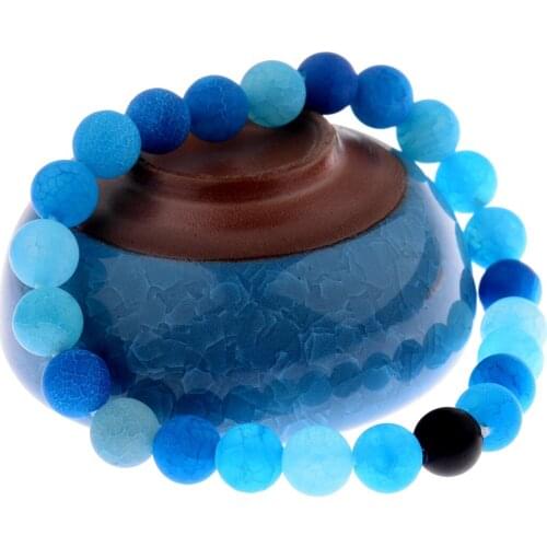 8mm Natural Stone Bracelets For Women’s Bracelet Femme Charm Beads Jewelry For Girls Handmade Personality Couple Gift Bangles