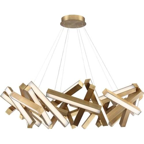 Black/White/Golden LED Chandelier Dining Living Room Modern Creative Lighting Hanging Fixtures Bedroom Lobby Home Designer Lamps