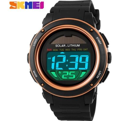 Digital Solar Watch Men Sports Watches Relogio Masculino Reloj Lithium Brand Military Waterproof Men Wristwatches 2016 Relojes
