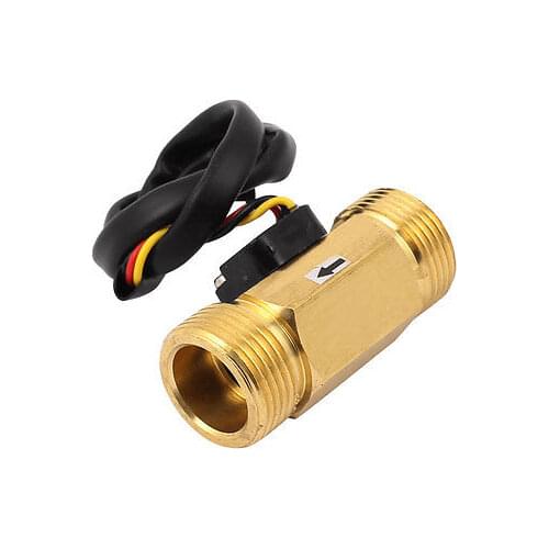 G3/4 Thread Water Flow Sensor Switch Control Meter Flowmeter 1-30L/min SEN-HZ43WB