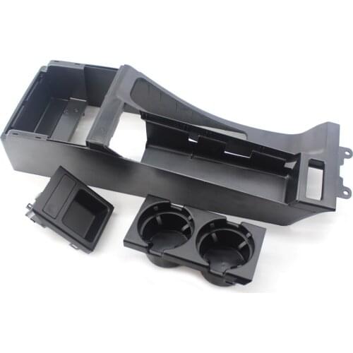 FOR BMW 3 SERIES E46 CENTER CONSOLE TRIM BASE BLACK SHWARTZ + CUP & COIN HOLDER