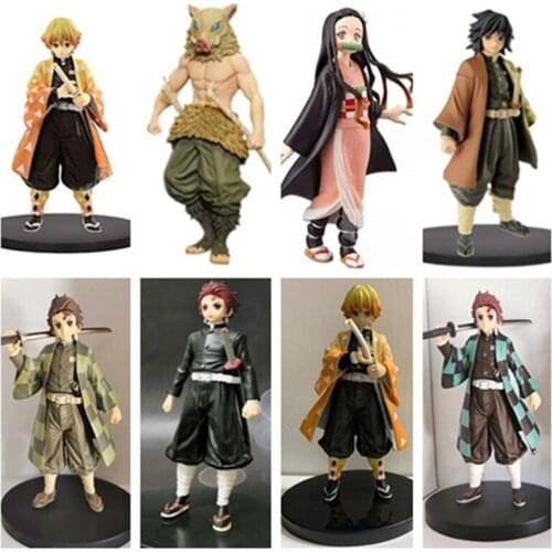 13styles Demon Slayer Figure Toy Kamado Nezuko Kamado Tanjirou Agatsuma Zenitsu Hashibira Inosuke PVC Action Figure Model toys