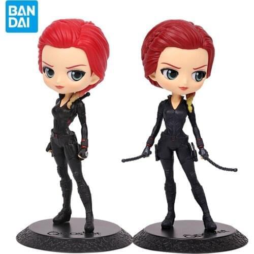 Original Bandai Banpresto Qposket Marvel The Avengers Black Window Natalia Alianovna Romanova Collection Action Figure Kids Toys