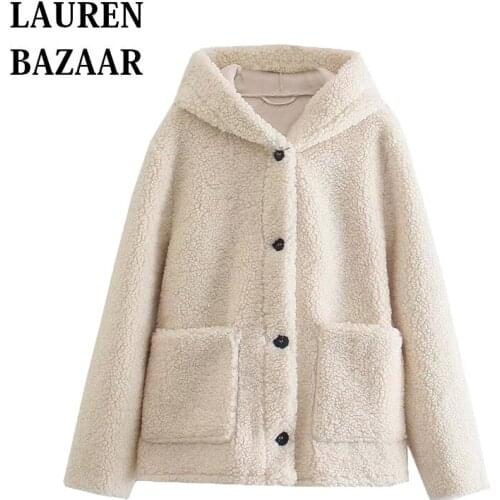 Женские пальто с капюшоном LAUREN BAZAAR China At AliExpress