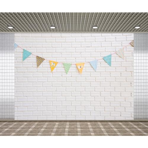 Lyavshi Birthday white Brick Wall Baby Party Portrait decoration Photo Background Photocall Photo Studio photography backdrops