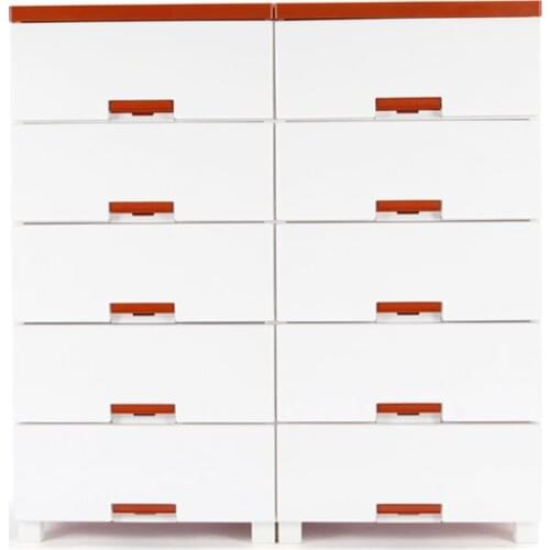 Home living room furniture modular mini white receive ark plastic drawer storage cabinets with 10 drawers