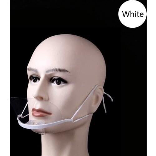 10Pcs Reused Transparent Anti-fog Face Mask Plastic Spittle Shield Mouth Cover Tattoo Makeup Supplies Health Care Accessories