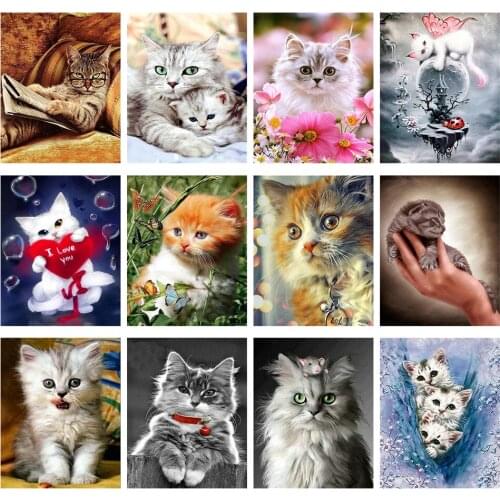 Fashion 5D Home Decor Multi-style Diamond Painting Cross Ctitch Kit 24 Pattern Wall Sticker Mosaic Diamond Embroidery Painting