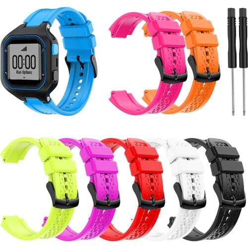 Soft Bracelet Men Sport Silicone Watch Wrist Band For Garmin Forerunner 25 Strap Wristband watchband for Forerunner25 Women belt