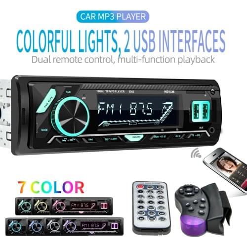 LaBo New 12V Car audio stereo Car Radio Bluetooth V3.0 In-dash 1 Din FM Aux Input Receiver SD USB MP3 MMC WMA Car Radio Playe