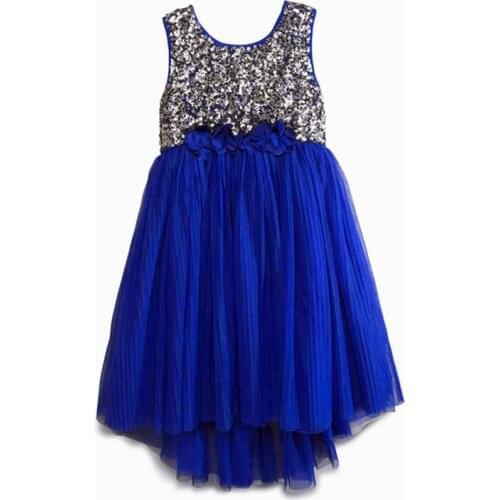 Girls sequins Dress High quality Party Princess Dress Flower Girl Dress Sequined Tulle Girls Wedding Party Dress Girls Princess
