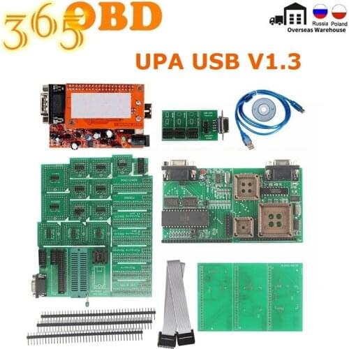 Newest UPA USB V1.3 With Full Adapters UPA USB V1.3 Main Unit ECU Chip Tunning UPA USB With 1.3 Eeprom Adapter ECU Programmer