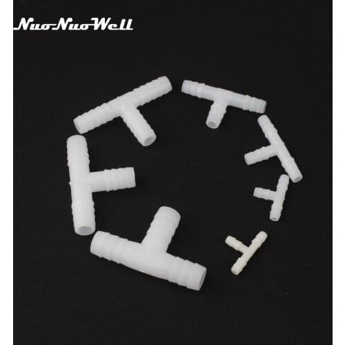 Equal Tee Connector Plastic PP Joint Pagoda Tee Micro Irrigation Aquarium Fish Tank T Connector Air Pump T Fittings