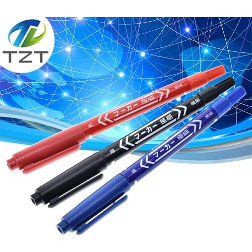 TZT Smart Electronics CCL Anti-etching PCB circuit board Ink Marker Double Pen For DIY PCB