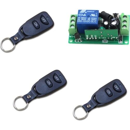 Smart DC12V 24V Wireless Remote Control Light Switch Remote Controller Switch 9V 1CH Relay Receiver Transmitter 315/433Mhz