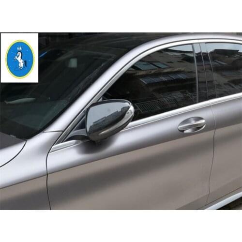 Yimaautotrims Side Door Rearview Mirror Shell Cap Cover Trim Kit 2 Pcs For Mercedes Benz E-Class E CLASS W213 2016 - 2019 ABS