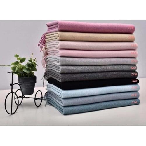 VISROVER 41 colorway Solid Winter Scarf For Women Fashion Female Shawl Cashmere Handfeeling Winter Wrap Warm Autumn Hijab Gift