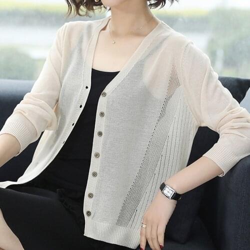 Long Sleeve Women Sweater Tops Shirt Cardigan Sweater Women Pullovers V-Neck Knitted Sweater Jacket Women Clothing Blusa E511